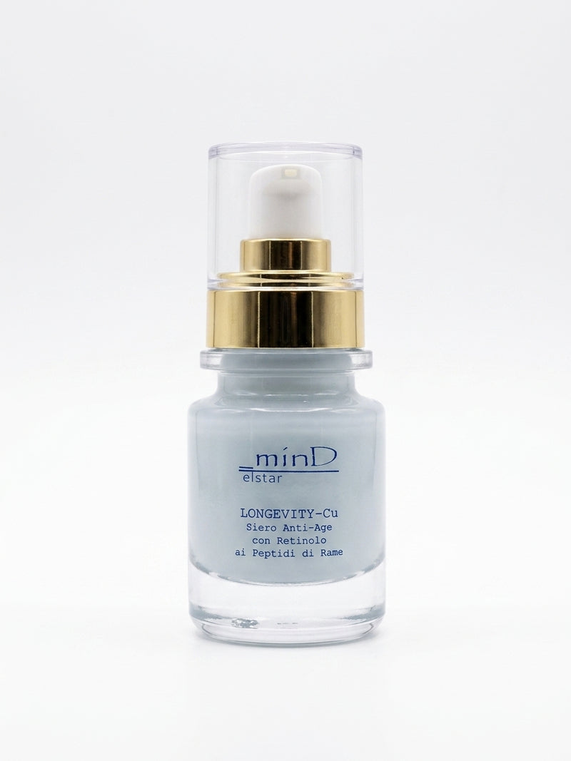 LONGEVITY-Cu Siero Viso anti-age con retinolo ai Peptidi di Rame